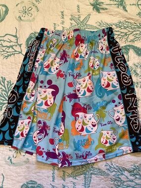 Flow society funky shorts, medium, like new blue